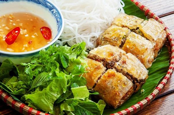 Hai Phong deep fried seafood spring roll